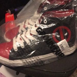 Deadpool Marvel leather shoes